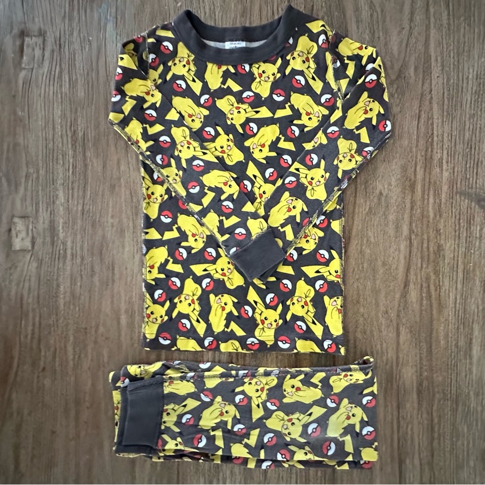 Hanna Andersson Pokemon Pikachu Long Johns Pajama Set
